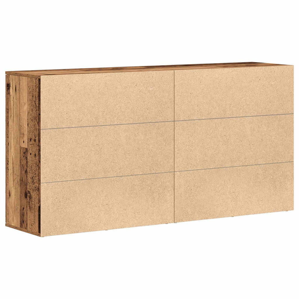 Sideboard 2 pcs Altholz 79 x 38 x 80 cm Holzwerkstoff