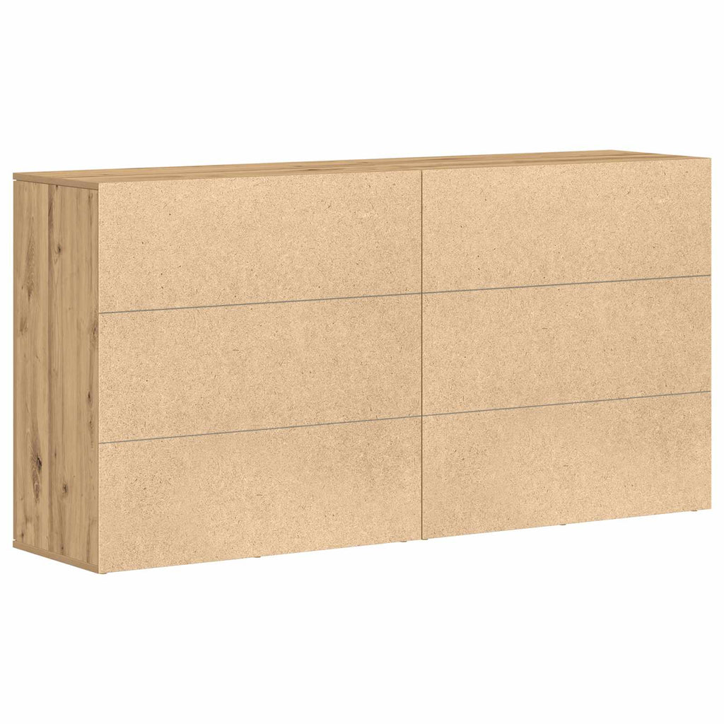 Sideboard 2 pcs Artisan-Eiche 79 x 38 x 80 cm Holzwerkstoff