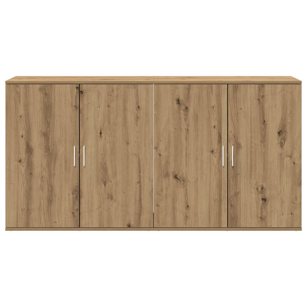 Sideboard 2 pcs Artisan-Eiche 79 x 38 x 80 cm Holzwerkstoff