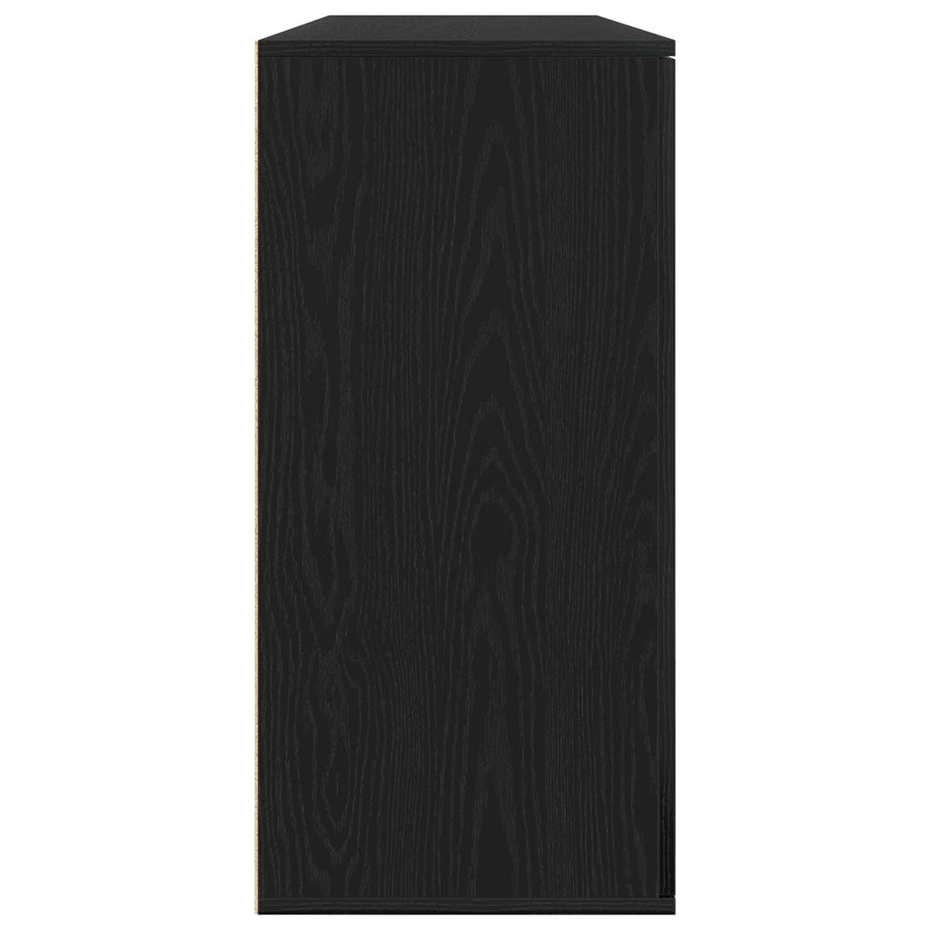Sideboard 2 pcs Schwarz Eichen-Optik 79 x 38 x 80 cm