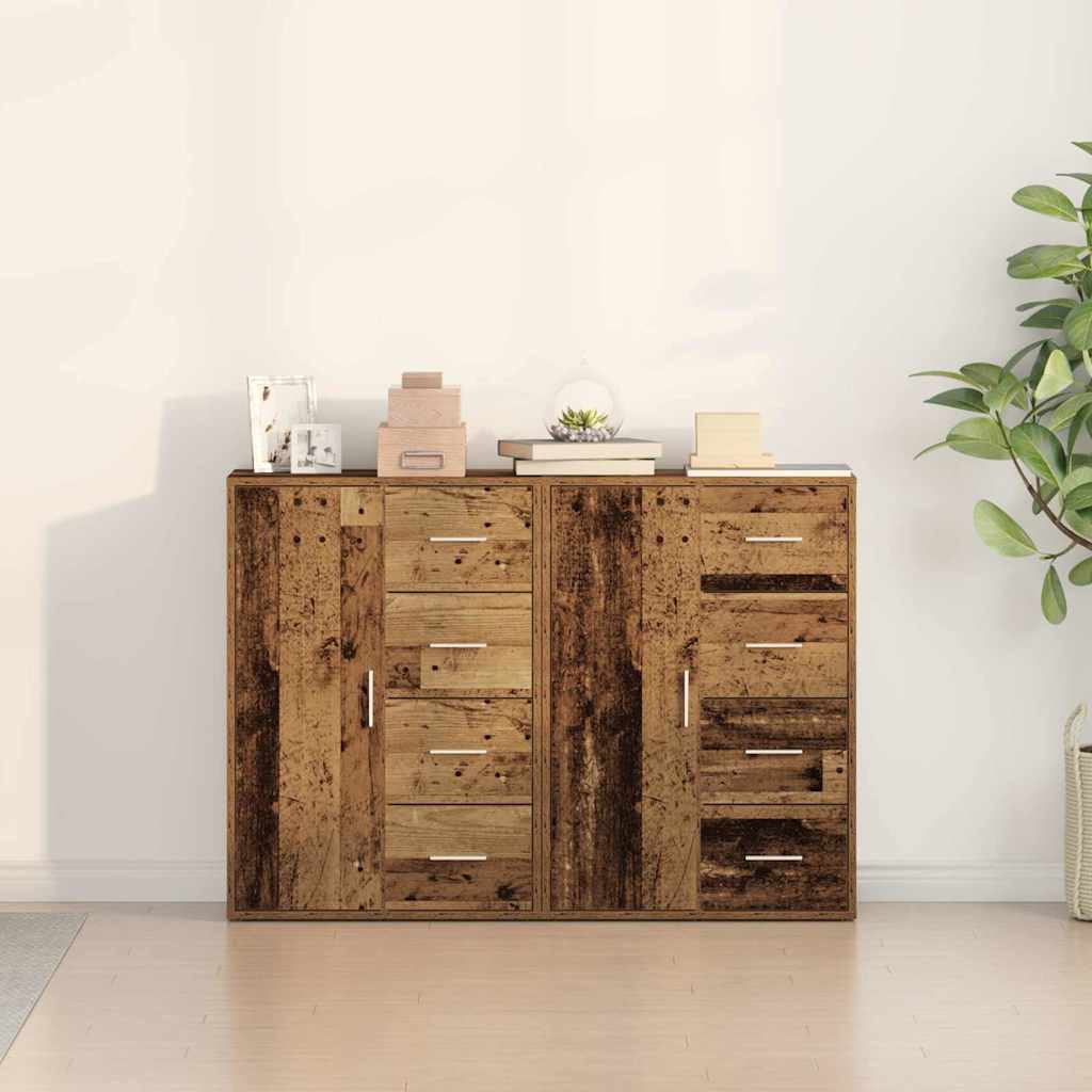 Sideboard 2 pcs Altholz 60 x 31 x 84 cm Holzwerkstoff