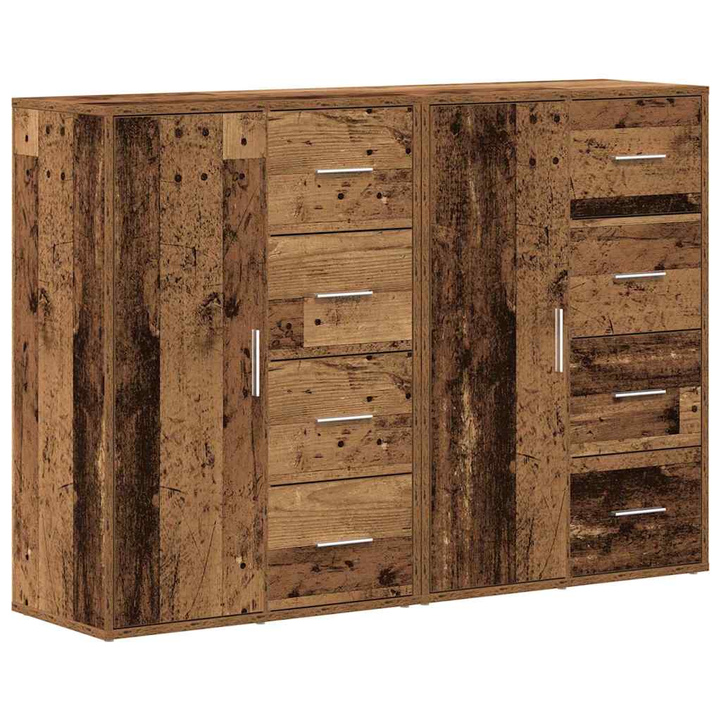 Sideboard 2 pcs Altholz 60 x 31 x 84 cm Holzwerkstoff