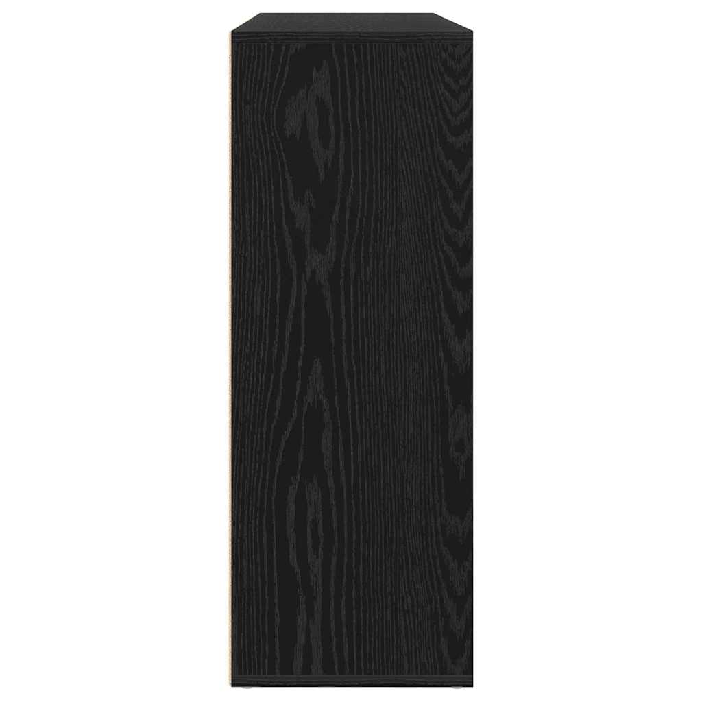 Sideboard 2 pcs Schwarz Eichen-Optik 60 x 31 x 84 cm