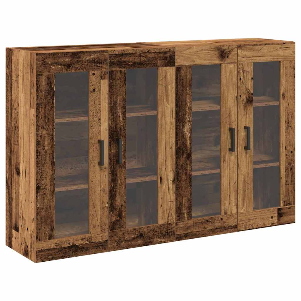 Wandschränke 2 pcs Altholz 69,5 x 34 x 90 cm Holzwerkstoff