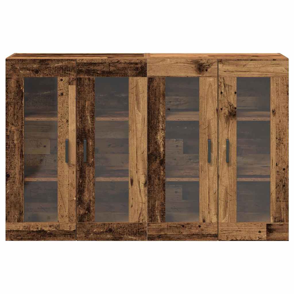 Wandschränke 2 pcs Altholz 69,5 x 34 x 90 cm Holzwerkstoff