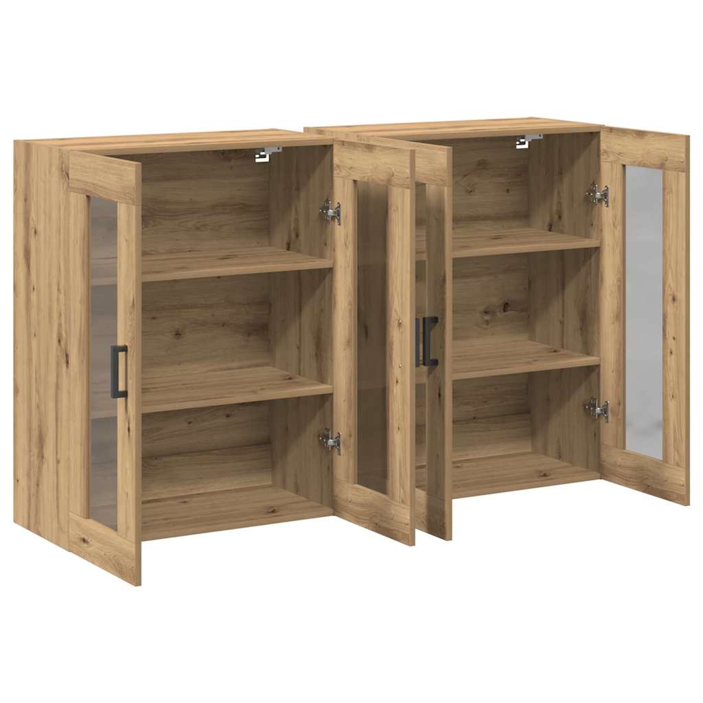 Wandschränke 2 pcs Artisan-Eiche 69,5 x 34 x 90 cm
