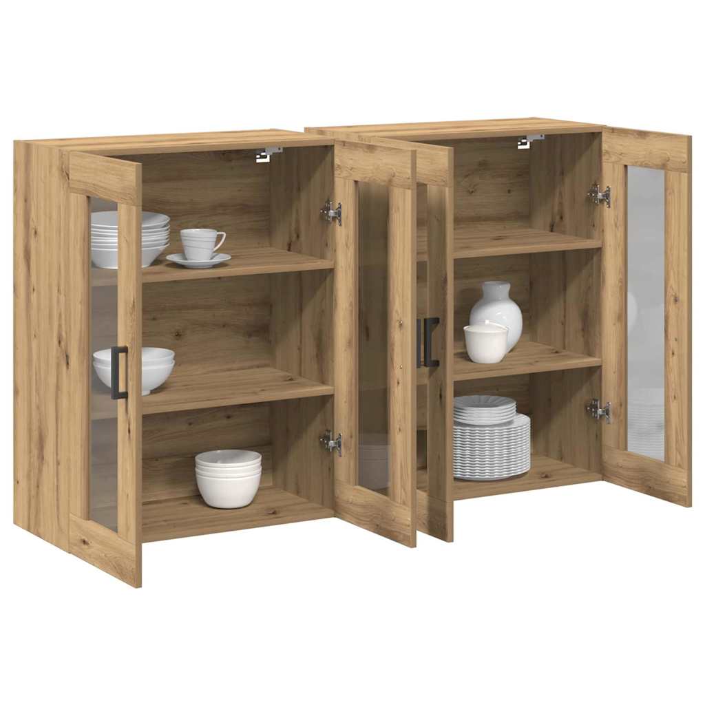 Wandschränke 2 pcs Artisan-Eiche 69,5 x 34 x 90 cm