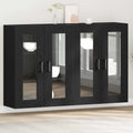 Wandschränke 2 pcs Schwarz Eichen-Optik 69,5 x 34 x 90 cm