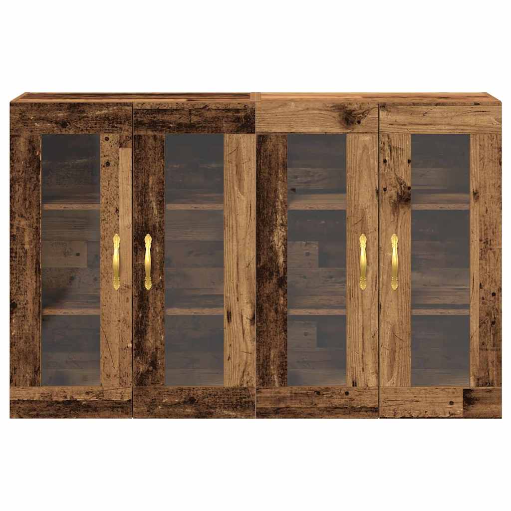 Wandschränke 2 pcs Altholz 69,5 x 34 x 90 cm Holzwerkstoff