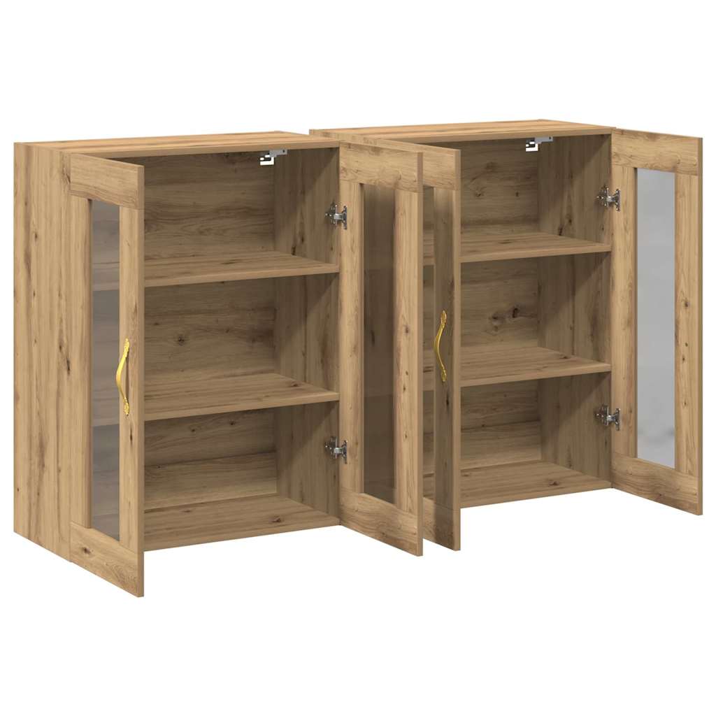 Wandschränke 2 pcs Artisan-Eiche 69,5 x 34 x 90 cm