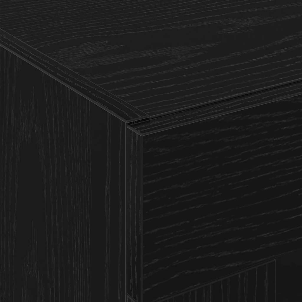 Wandschränke 2 pcs Schwarz Eichen-Optik 69,5 x 34 x 90 cm