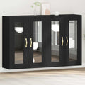 Wandschränke 2 pcs Schwarz Eichen-Optik 69,5 x 34 x 90 cm