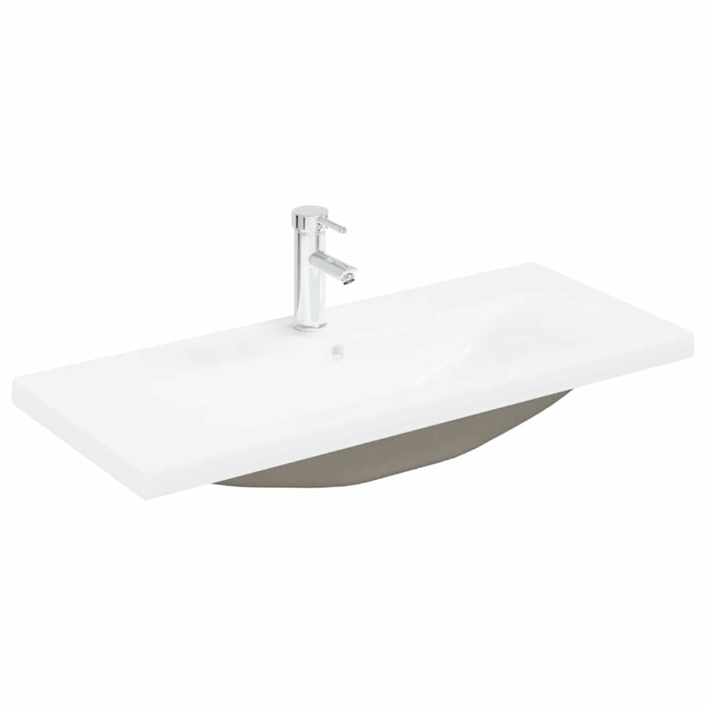 Badezimmermöbel-Set 3 pcs Schwarz Eichen-Optik Holzwerkstoff