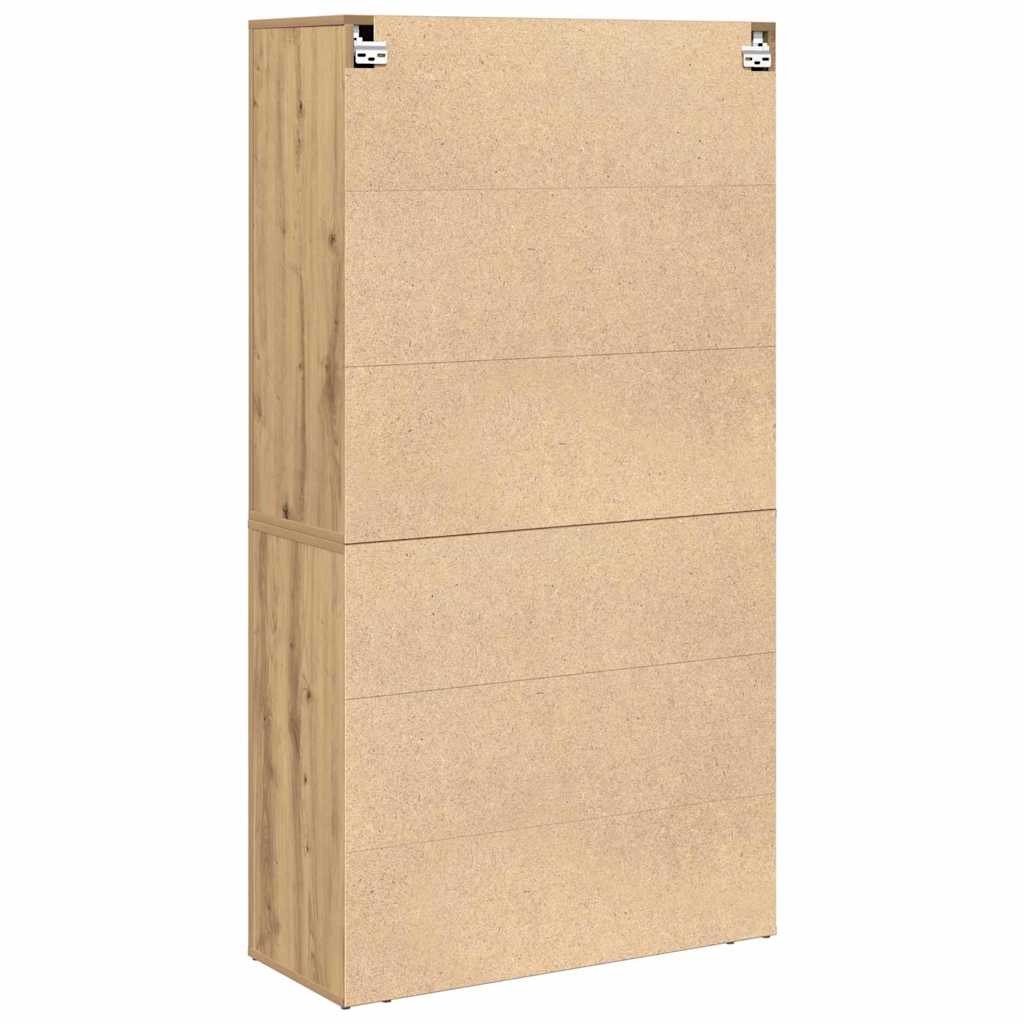 Highboard Artisan-Eiche 80 x 33 x 150 cm Holzwerkstoff