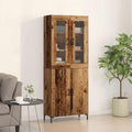 Highboard 2 pcs Altholz 69,5 x 34 x 180 cm Holzwerkstoff