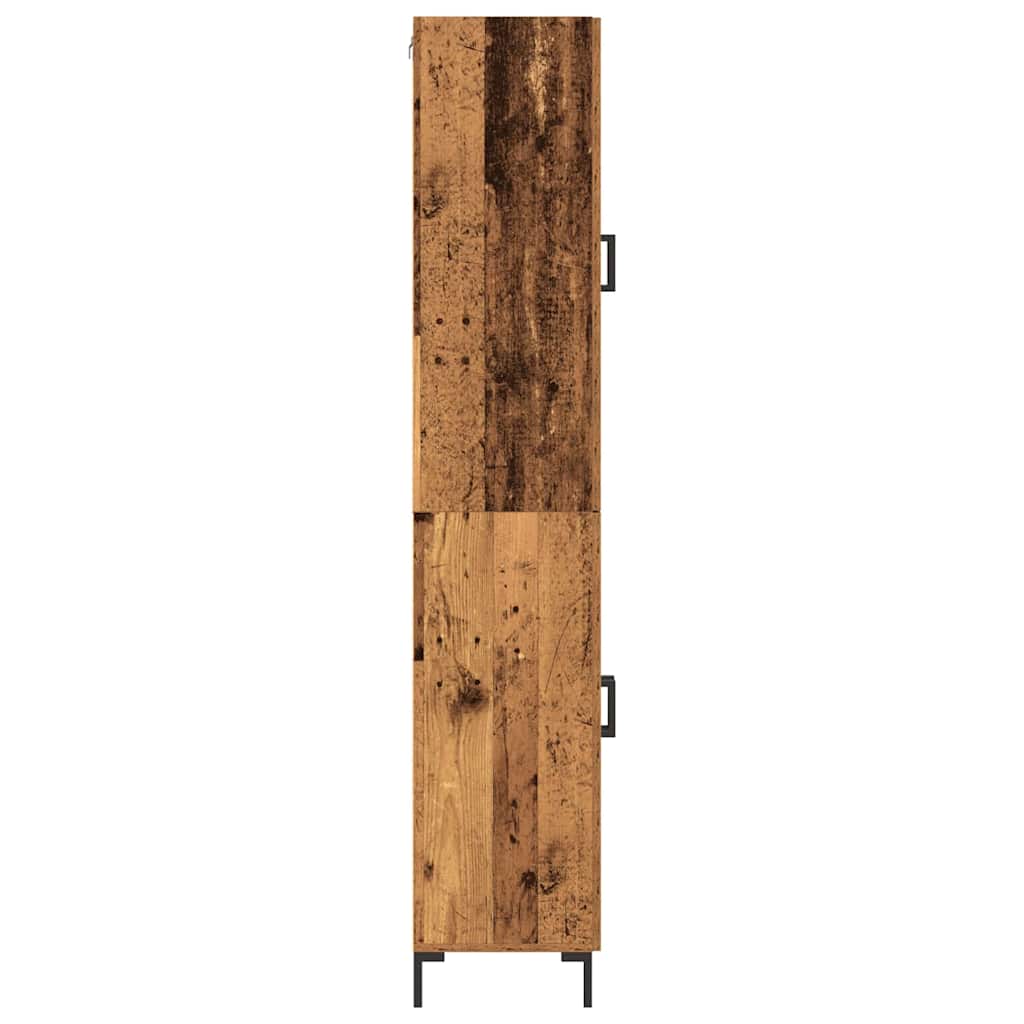 Highboard 2 pcs Altholz 69,5 x 34 x 180 cm Holzwerkstoff