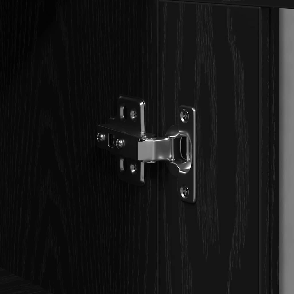 Highboard 2 pcs Schwarz Eichen-Optik 69,5 x 34 x 180 cm