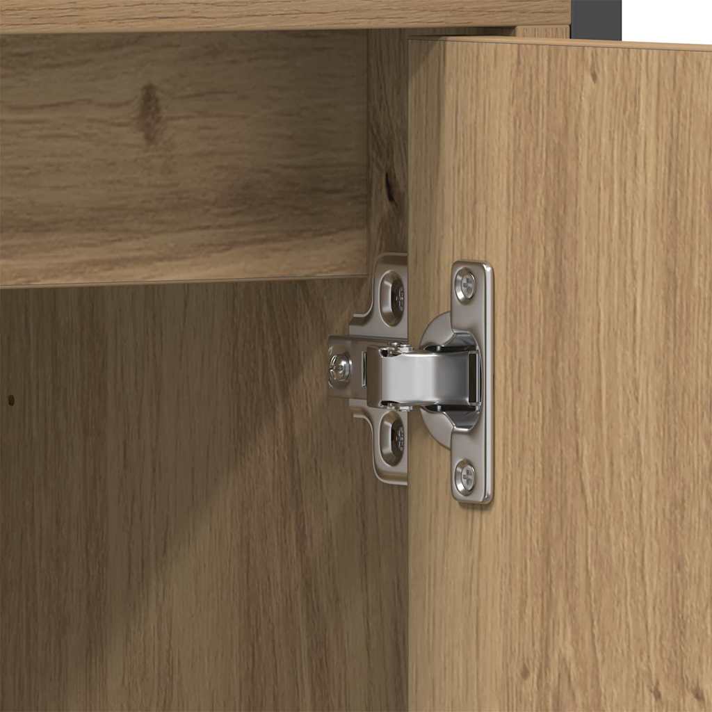 Badezimmer Waschbeckenmöbel mit Regal 3 pcs Braun Holzwerkstoff