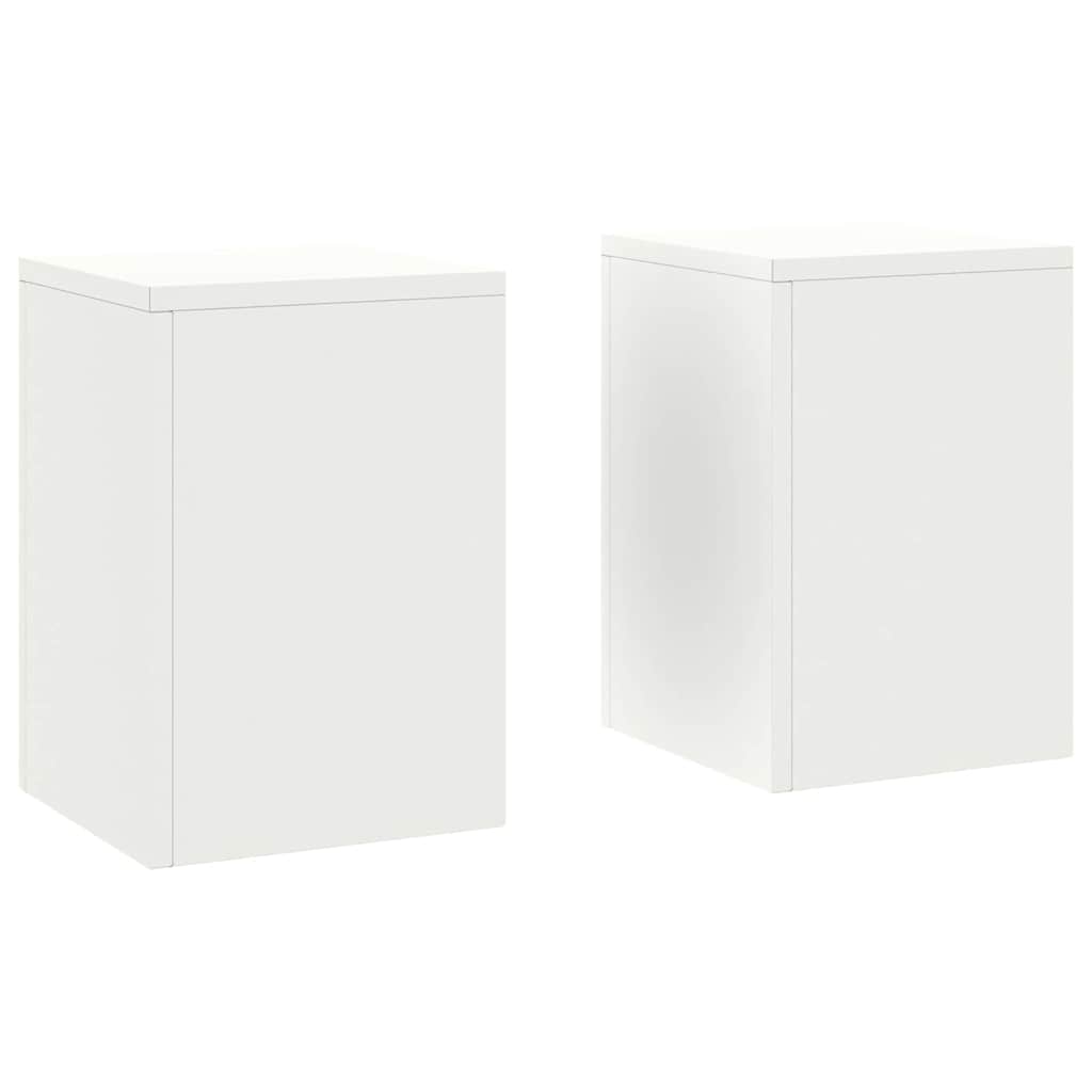 Pflanzenständer 2 pcs Weiß 24 x 24 x 35 cm Stahl