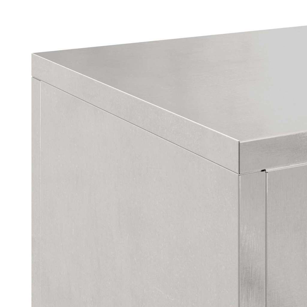 Pflanzenständer 2 pcs Silber 24 x 24 x 35 cm Edelstahl