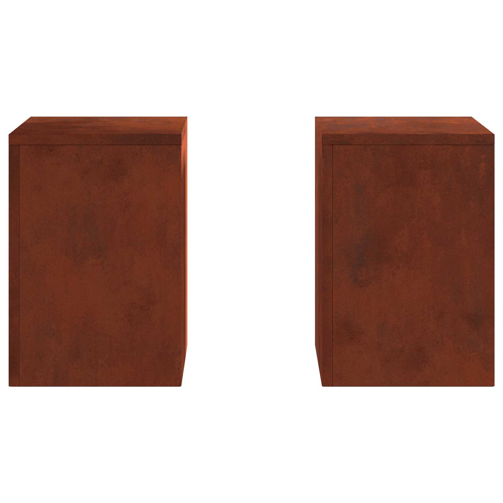 Pflanzenständer 2 pcs Rostig 24 x 24 x 35 cm Wetterfeststahl