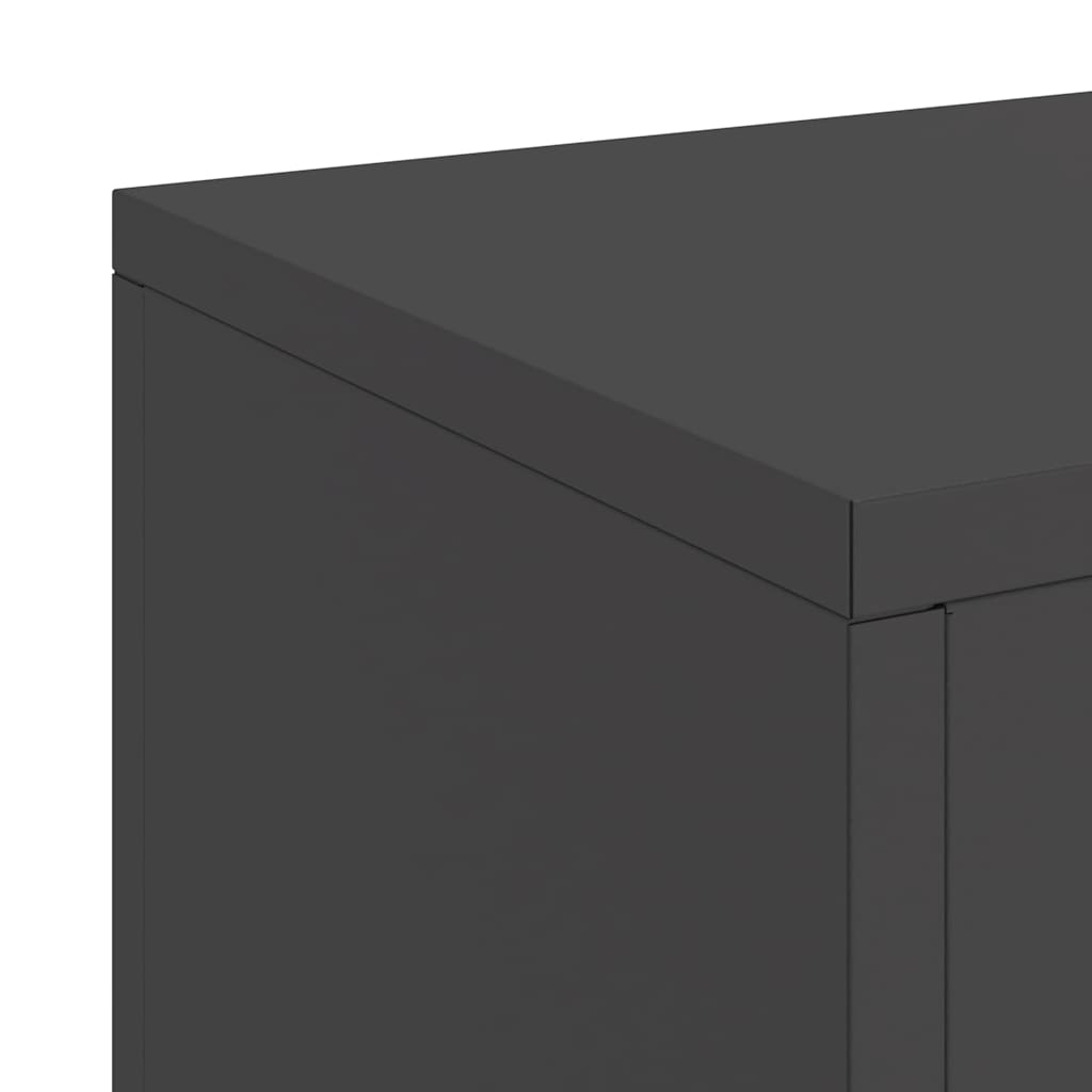 Pflanzenständer 2 pcs Schwarz 24 x 24 x 55 cm Stahl