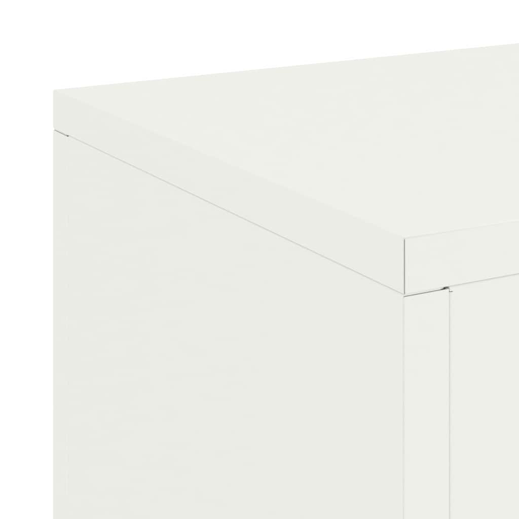 Pflanzenständer 2 pcs Weiß 24 x 24 x 55 cm Stahl
