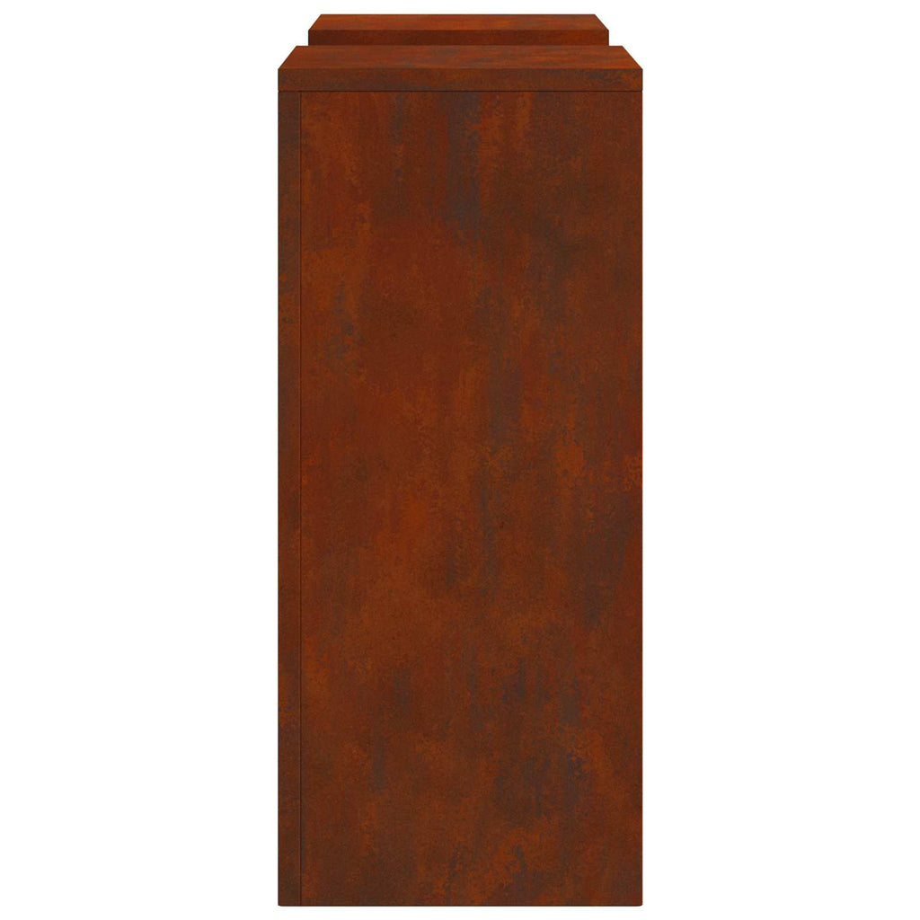 Pflanzenständer 2 pcs Rostig 24 x 24 x 55 cm Wetterfeststahl