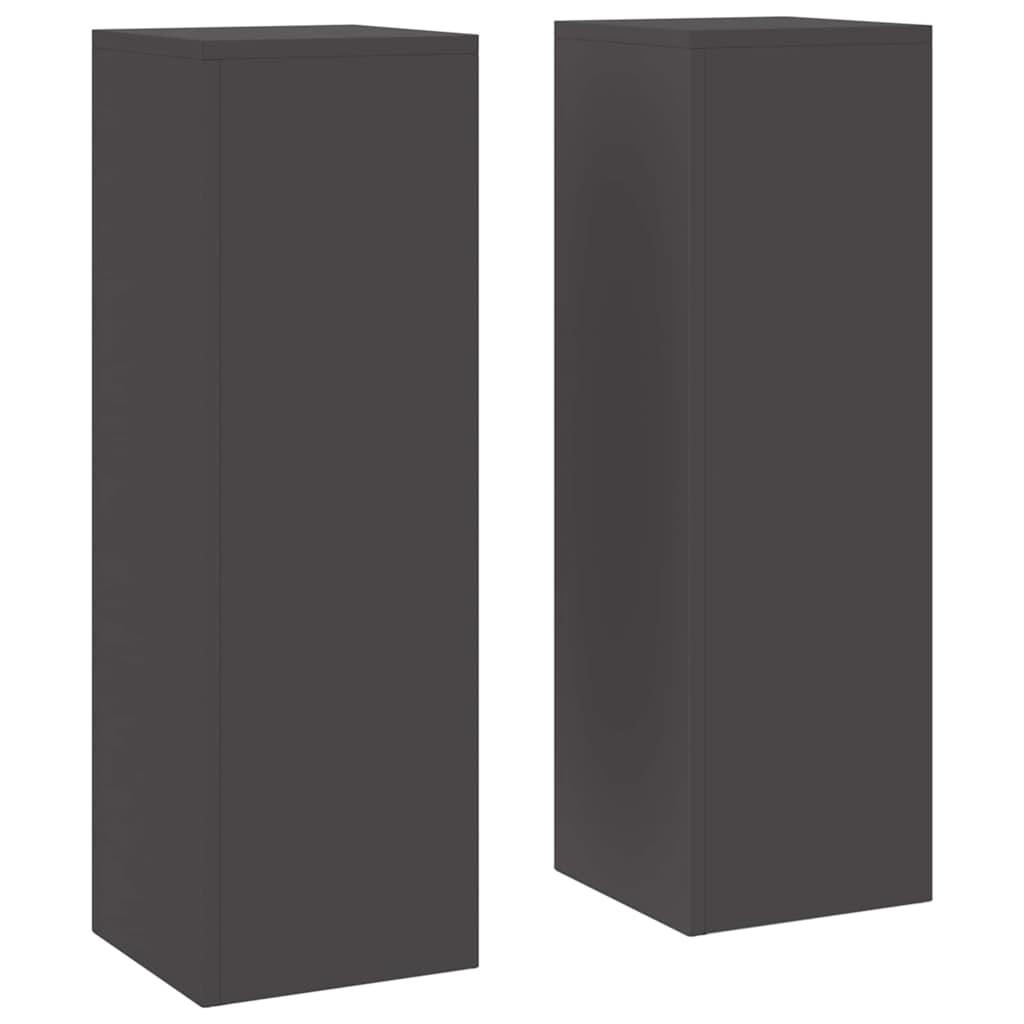 Pflanzenständer 2 pcs Schwarz 24 x 24 x 75 cm Stahl