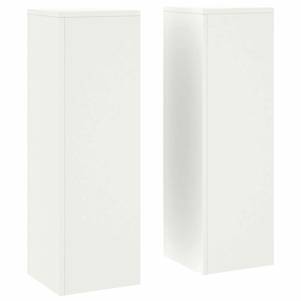 Pflanzenständer 2 pcs Weiß 24 x 24 x 75 cm Stahl
