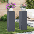 Pflanzenständer 2 pcs Anthrazit 24 x 24 x 75 cm Stahl