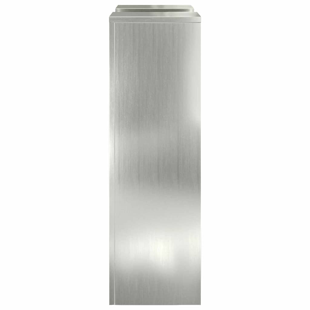 Pflanzenständer 2 pcs Silber 24 x 24 x 75 cm Verzinkter Stahl