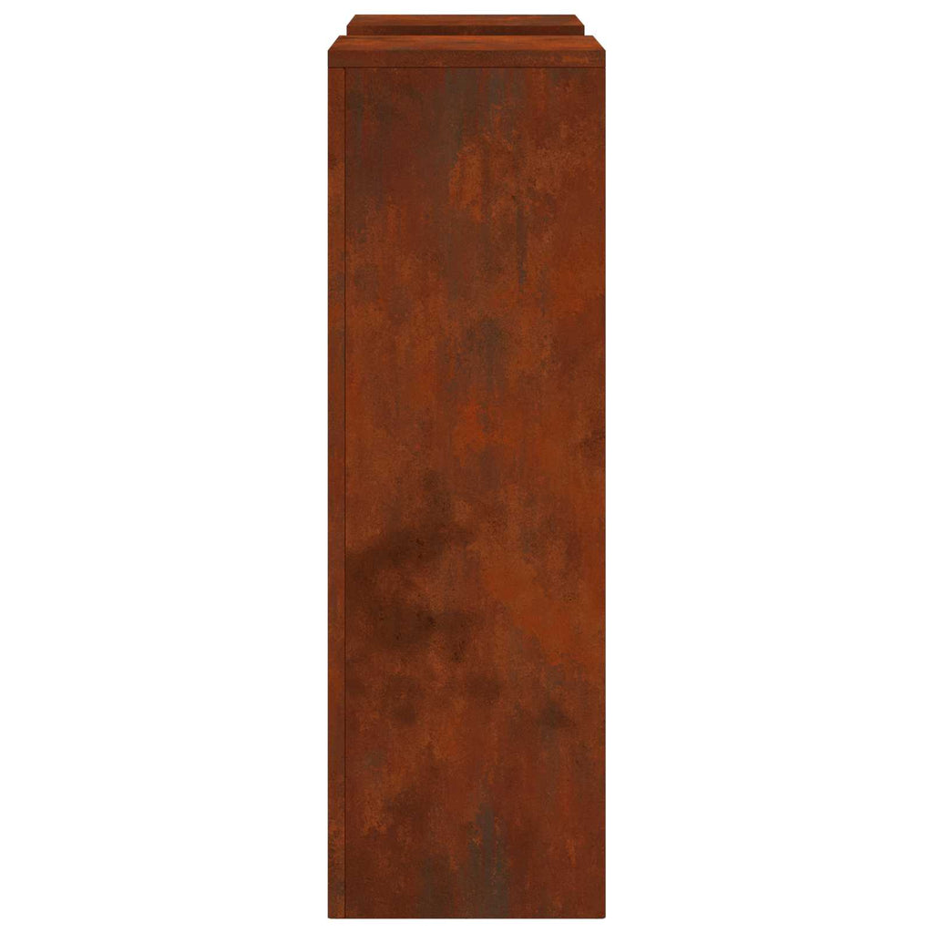 Pflanzenständer 2 pcs Rostig 24 x 24 x 75 cm Wetterfeststahl