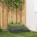 Garten-Pflanzgefäß Anthrazit 90 x 90 x 35 cm