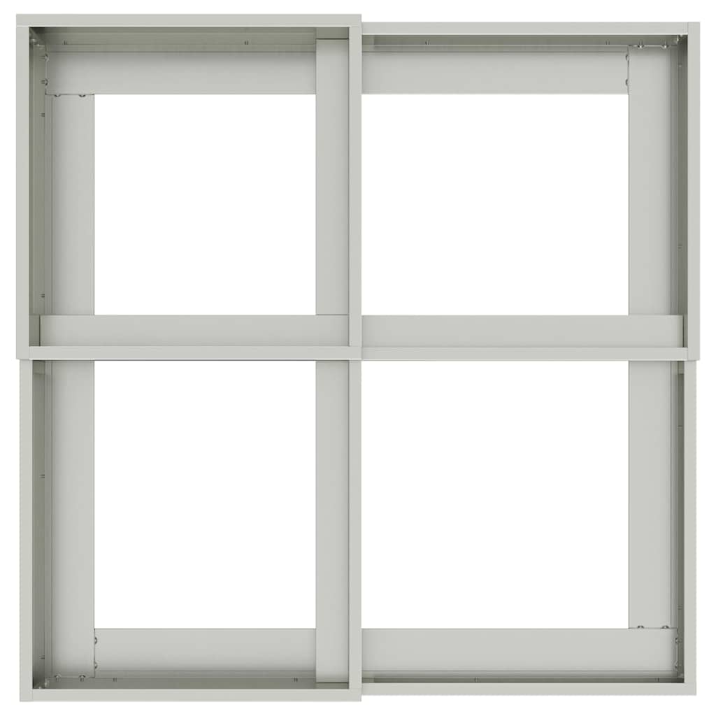 Gartenblumentopf Silber 80 x 80 x 60 cm Verzinkter Stahl