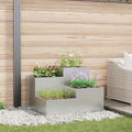 Gartenblumentopf Silber 100 x 100 x 60 cm Verzinkter Stahl
