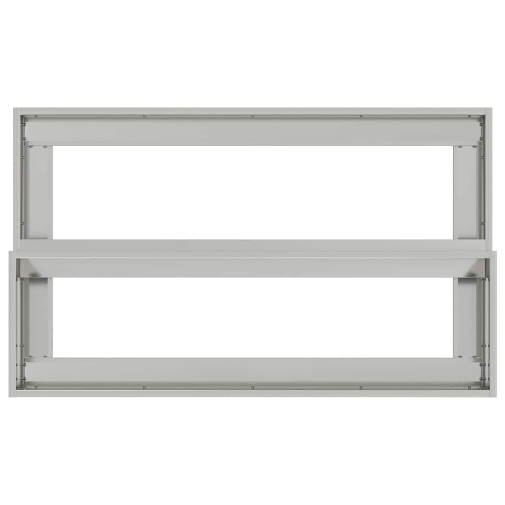 Garten-Pflanzgefäß Silber 100 x 60 x 45 cm Verzinkter Stahl