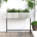 Hochbeet Gartenpflanzer Silber 100 x 26 x 82 cm
