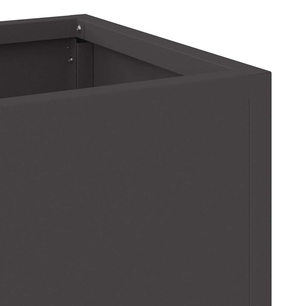 Hochbeet Gartenpflanzer Schwarz 60 x 26 x 45 cm Stahl