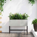 Hochbeet Gartenpflanzer Silber 60 x 26 x 45 cm Edelstahl