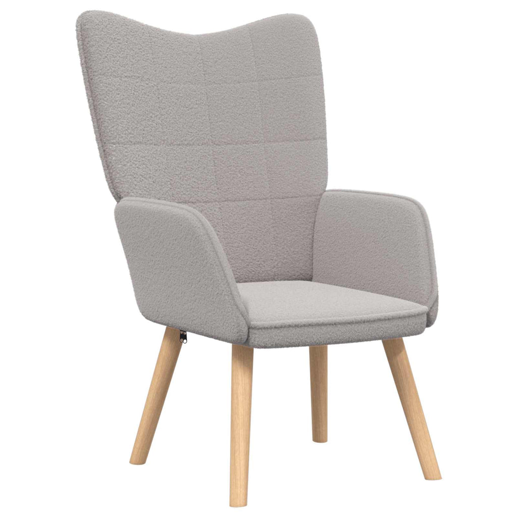 Sessel Hellgrau 62 x 67 x 95,5 cm Sherpa-Stoff