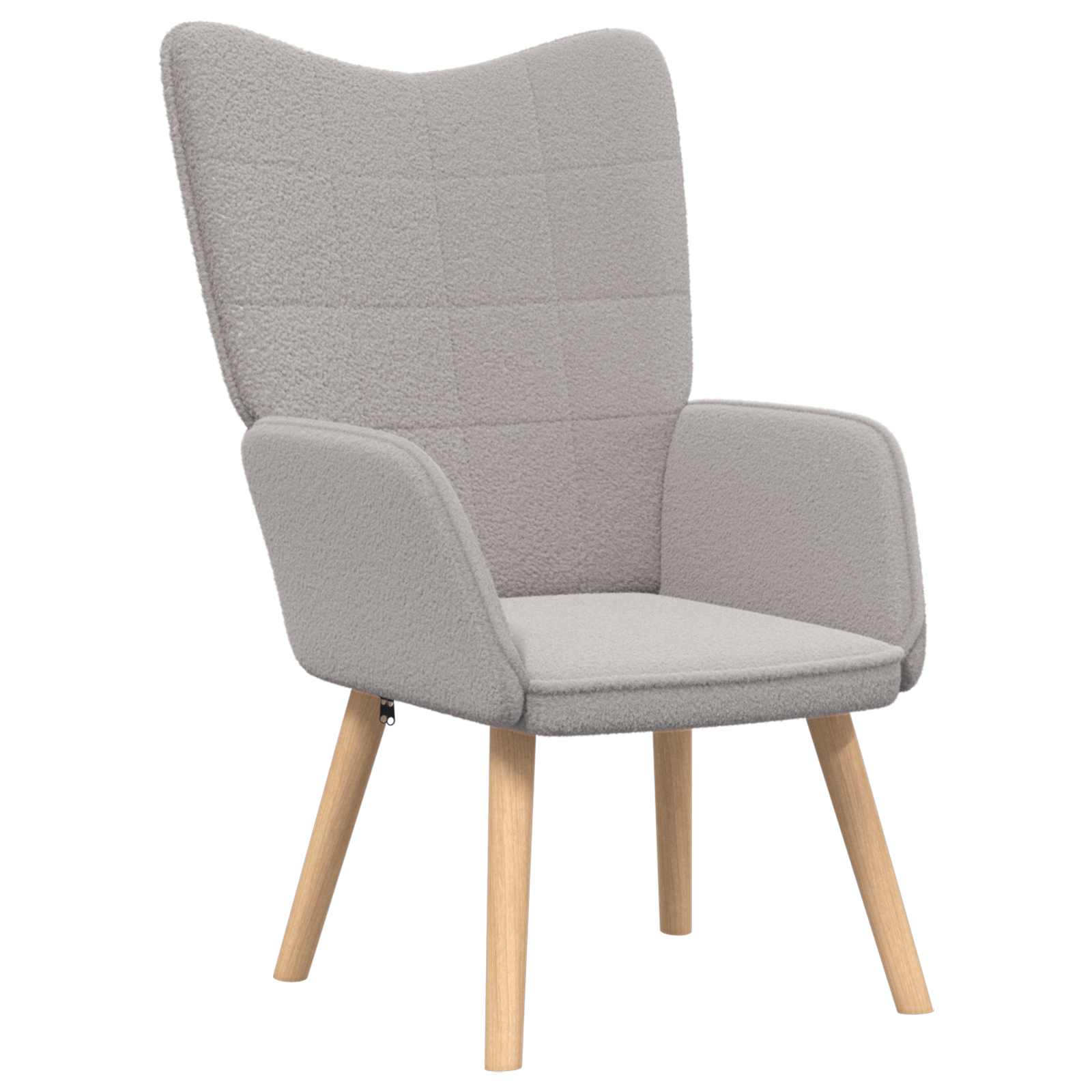 Sessel Hellgrau 62 x 67 x 95,5 cm Sherpa-Stoff