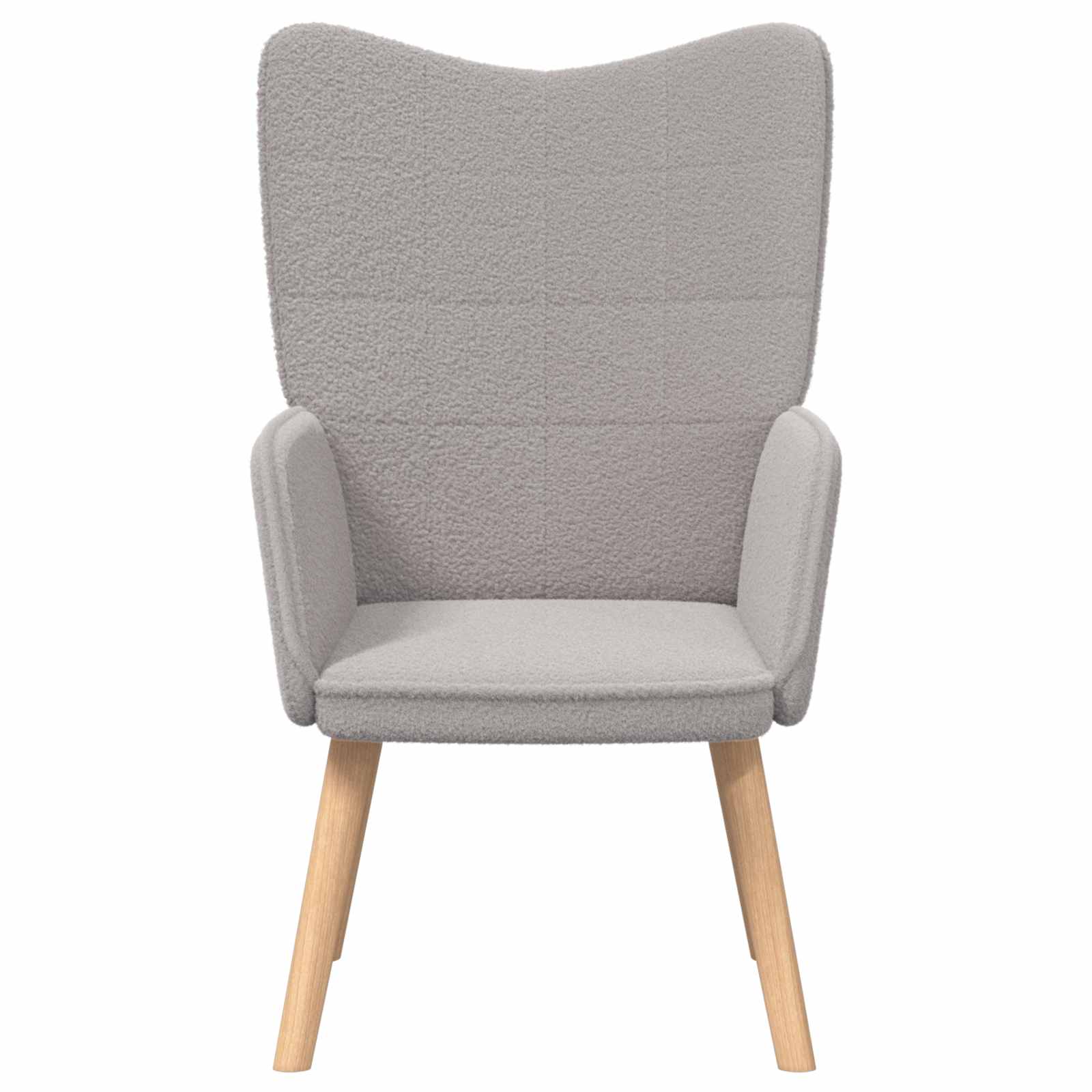 Sessel Hellgrau 62 x 67 x 95,5 cm Sherpa-Stoff