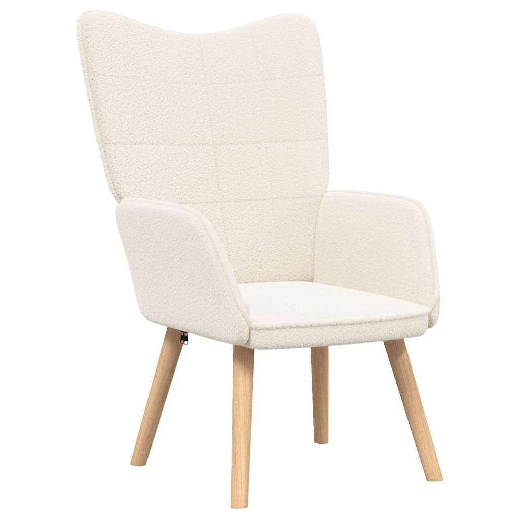 Sessel Creme 62 x 67 x 95,5 cm Sherpa-Stoff