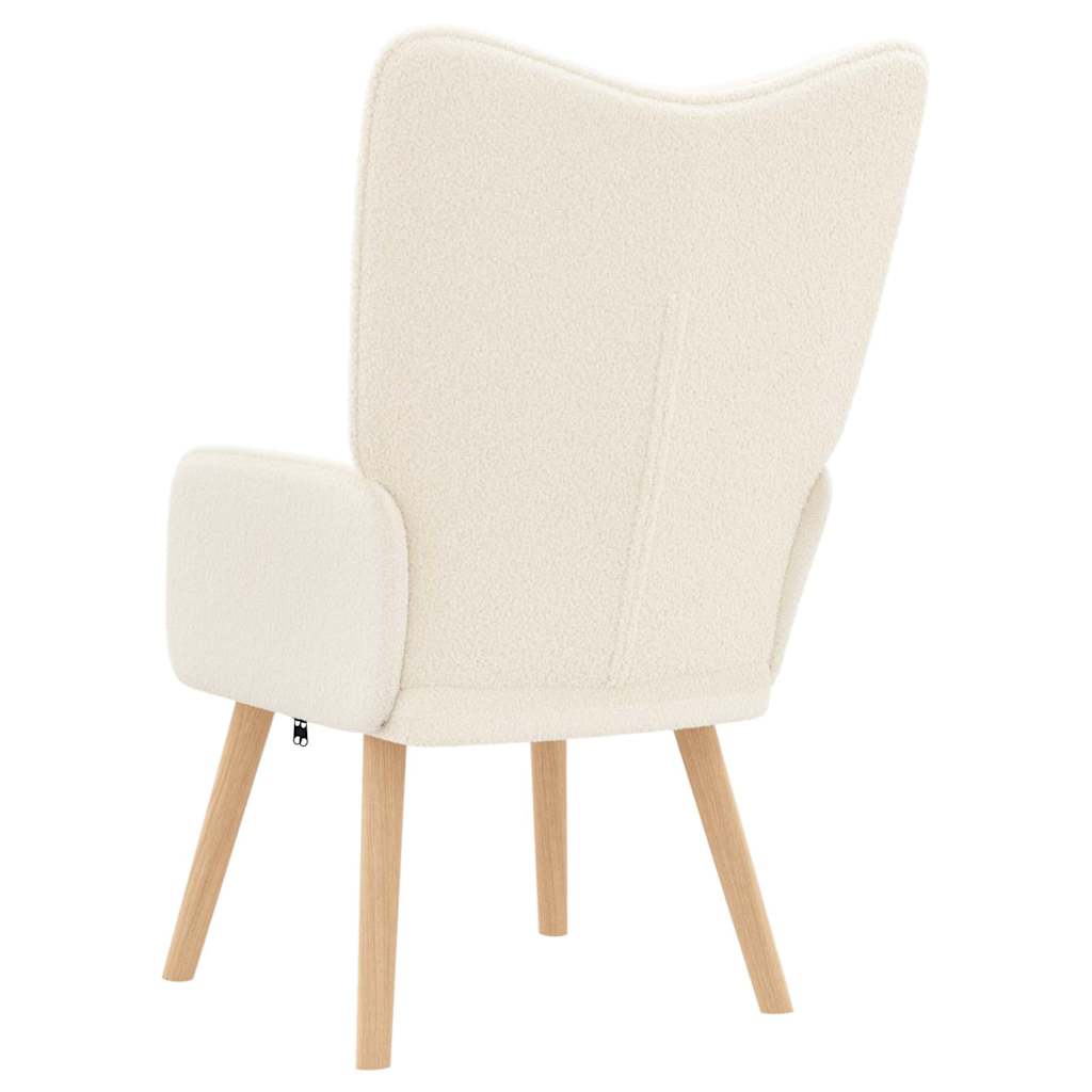 Sessel Creme 62 x 67 x 95,5 cm Sherpa-Stoff