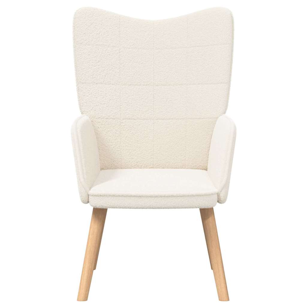 Sessel Creme 62 x 67 x 95,5 cm Sherpa-Stoff