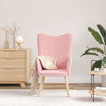 Sessel Rosa 62 x 67 x 95,5 cm Sherpa-Stoff