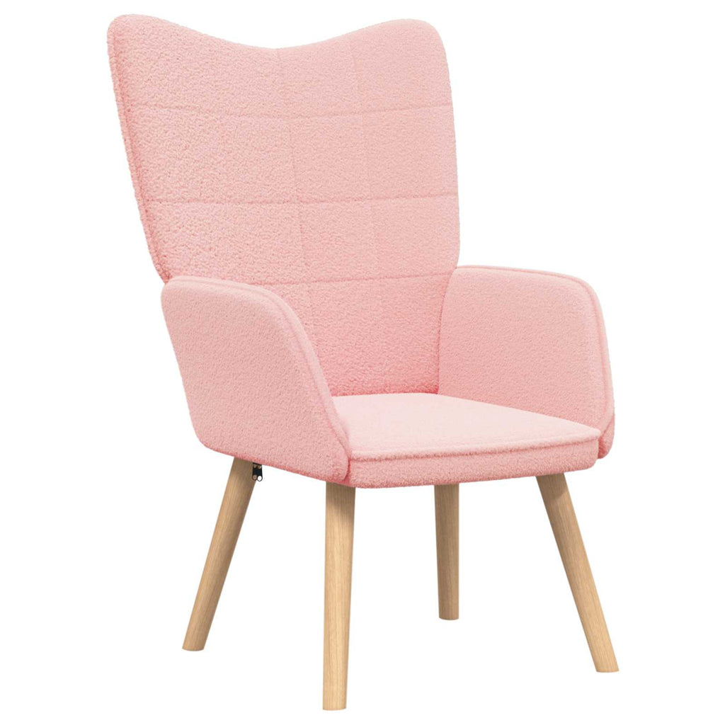 Sessel Rosa 62 x 67 x 95,5 cm Sherpa-Stoff