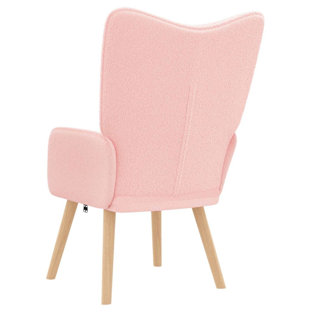 Sessel Rosa 62 x 67 x 95,5 cm Sherpa-Stoff