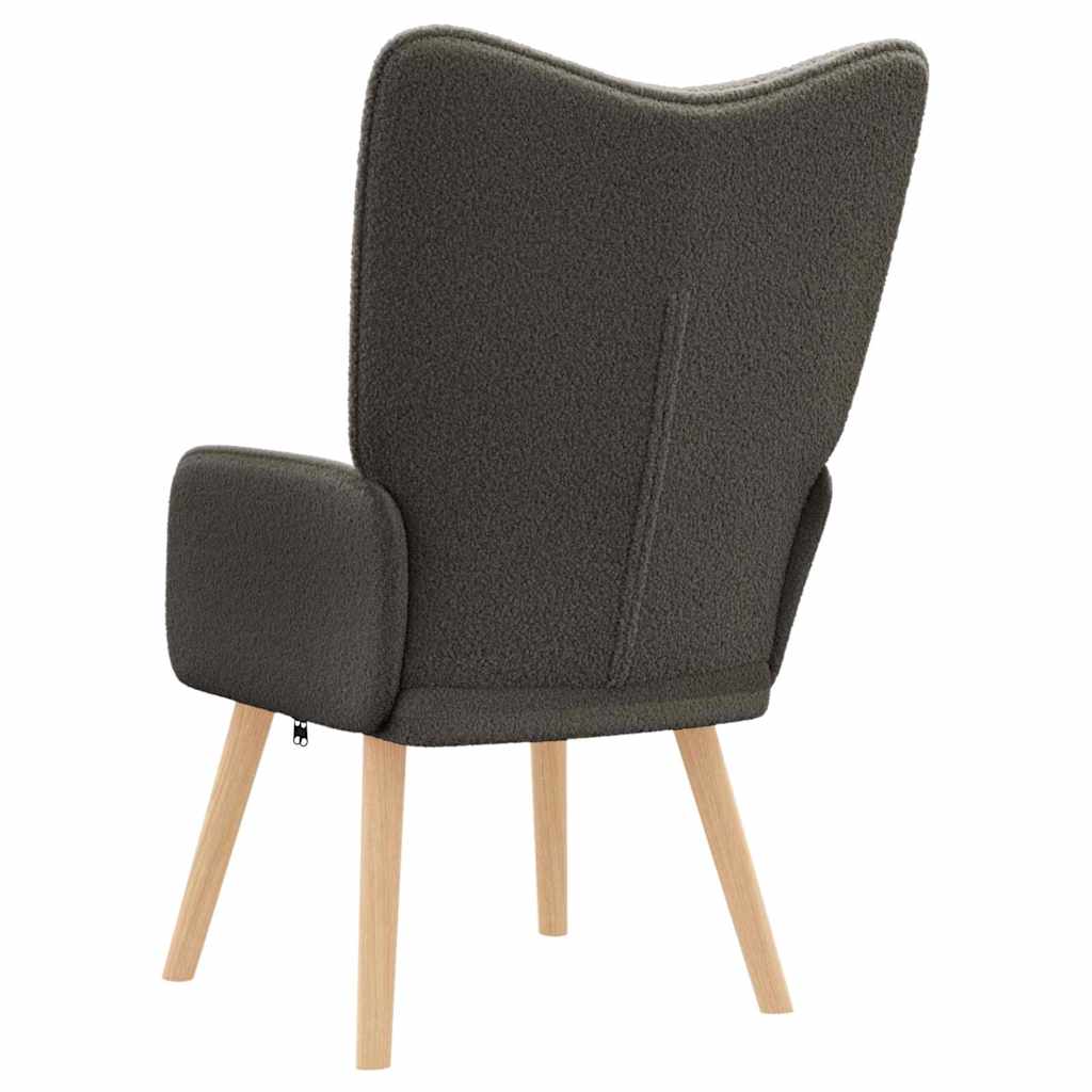 Sessel Dunkelgrau 62 x 67 x 95,5 cm Sherpa-Stoff